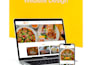 design modern restaurant website with online menu